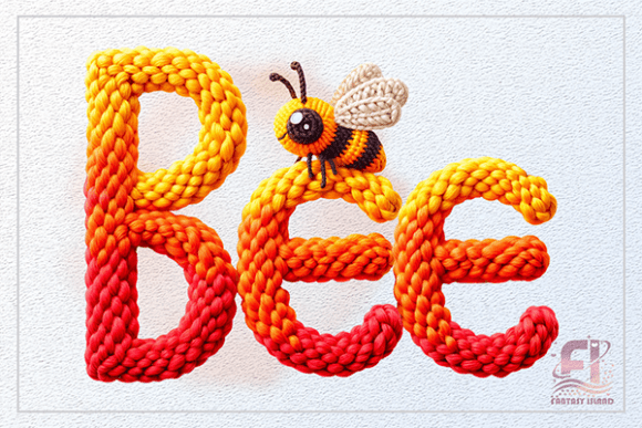 3D Crochet Bee Valentine Clipart PNG: A Strategic Addition for Creative Projects