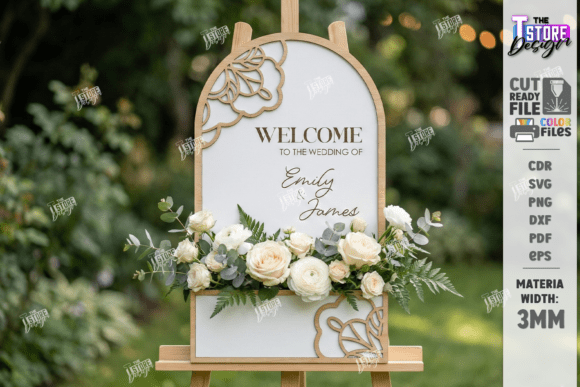 3D Floral Wedding Welcome Sign Laser Cut: A Modern Approach to Event Decor