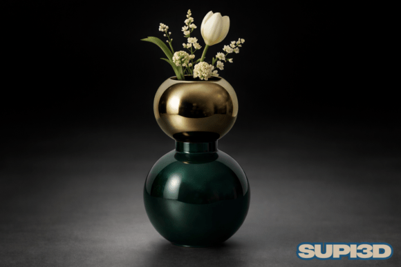 3D Luxury Vase 001: A Statement Piece for Modern Spaces