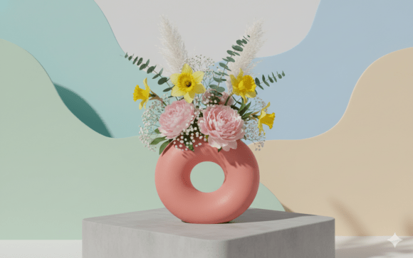 3D Modern Vase STL 066: A Versatile Design for Creative and Practical Use