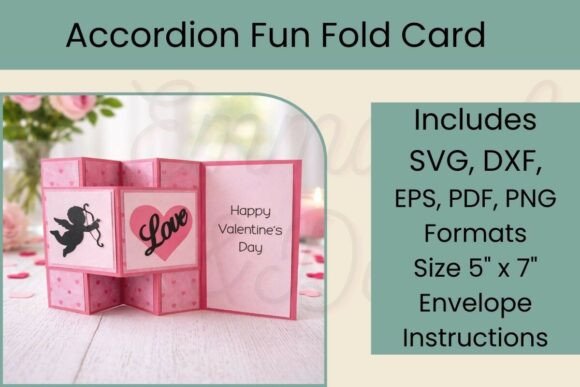 3D Valentine’s Fold Accordion Card SVG: A Creative Way to Express Love