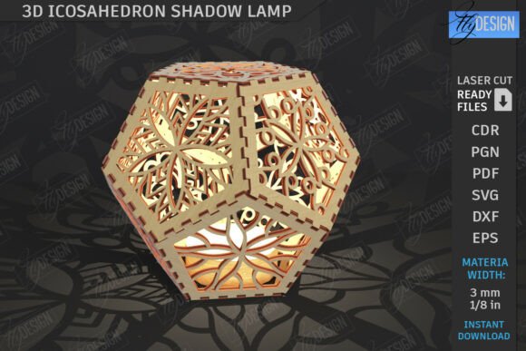 Building a 3D Icosahedron Lantern Laser Cut Lamp for Professional and Personal Projects