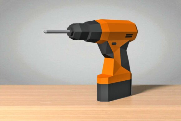 Hand Drill - 3D Papercraft for Creative and Practical Use