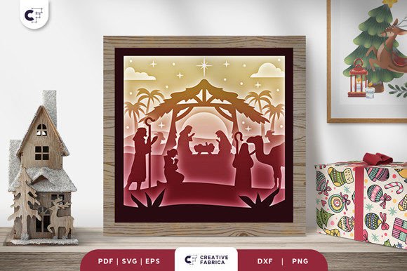 Nativity of Baby Jesus 3D Light Box: A Meaningful Christmas Decoration