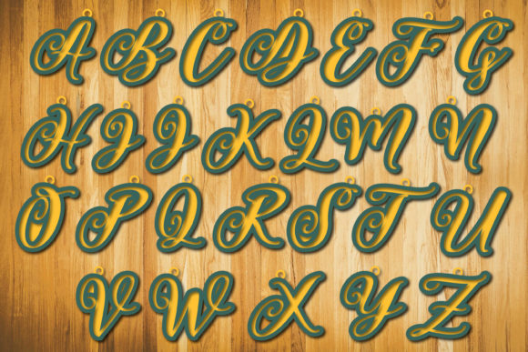 Strategic Branding and Creative Efficiency with the Hand Lettered a-Z Keychain 3d SVG Bundle